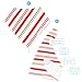 3-pack Holiday Bandana Baby Bibs With Snaps, Christmas Drool Bibs for Baby Girls and Boys 100% Organic Cotton by Numu Baby