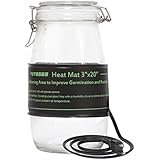 VIVOSUN Durable Waterproof Seedling Heat Mat Warm Hydroponic Heating Pad 3'' x 20" for Kombucha Tea &amp; Beer Brewing, Fermentation, Seedlings &amp; Plant Germination