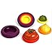 Elibeauty Colorful Reusable BPA-Free Silicone Stretchable Food Fresh Savers, Pack of 4 Sizes