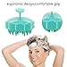 STURME Silicone Hair Scalp Massager Shampoo Brush Soft and Comfortable Scalp Brush Clean Massage Scalp Reduce Stress Perfect for Men Women Children and Pets (green)
