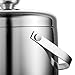 Insulated Ice Bucket,Stainless Steel Double Wall Ice Bucket with Lid and Tongs,2.8-Litre,Silver