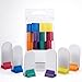 Hedral Value Pack of 12 - Blank Board Game Stand-up Player Pieces with Multi-Color Card Stands - 2 Sets of 6 - Markers pawns Tokens DIY