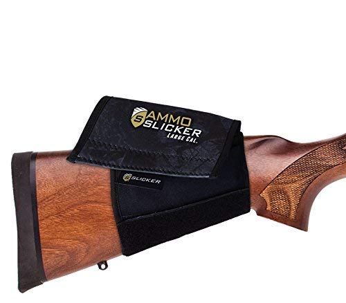 Alpine Innovations AmmoSlicker - Buttstock Ammo Pouch (Large Caliber, Stealth Shadow)