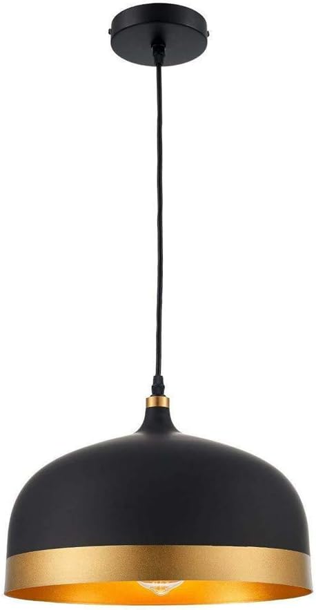 Moderne Innenbeleuchtung Gold & Schwarz Pendelleuchte Kücheninsel