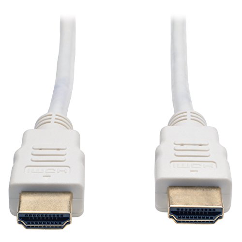 Tripp Lite High Speed HDMI Cable, Ultra HD 4K x 2K, Digital Video with Audio (M/M), White, 6-ft. (P568-006-WH)