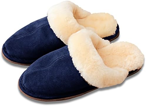 Ottostyle Jp ムートンスリッパ 牛革スエード オーストラリア産羊毛綿100 蒸れにくい すべり止め スリッパ メンズ 配送員設置送料無料 あったか ルームシューズ レディース 暖か ボア付き 冬