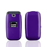 IMAX® Matte Hard Skin Case Snap On Protective Cover for LG 450 Cricket,Metro PCS,T-Mobile (Hard Purple)