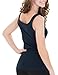 Caramel Cantina 4 Pack Junior's Skinny Tank Top (Large, Black/White/Navy/Grey)
