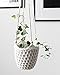Mkono Macrame Plant Hanger Crochet Hanging Planter Indoor Outdoor Basket with Wooden Beads, 34 Inch