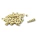 TWDRer 120 PCS 6 Size 10/12/14/16/18/20mm Unpainted Faceted Geometric Wood Beads Handmade Necklace Wooden Spacer Beads for Jewelry Making Bracelet Garland Crafts Hair