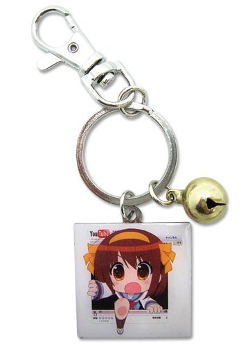Great Eastern Entertainment Haruhi-Chan/Churuya-San-Haruhi-Chan Youtube Keychain