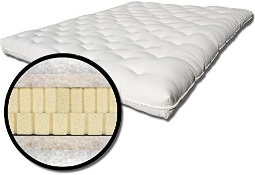 The Futon Shop Comfort Rest Organic Cotton, Wool and Latex Futon Sofa Bed Mattress Eastern King