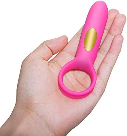 ADTYS Sex C-ock Ring Adult Sex Toys Rechargeable 10 Modes Strong Vibrating C-ock Ring Waterproof Silicone C-litoral Bullets Sex Vibrator for Couple Sex Toys for Men, Hot