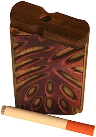 #D16 NEW HANDCRAFTED HANDMADE 4" WOOD BOX WITH EXTRAS~SEE OUR OTHER ITEMS ALSO