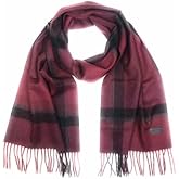 Hickey Freeman Patterned Australian Merino Scarf for Men – Ultra-Soft Lightweight Men’s Winter Scarves, 70-Inches x 10-Inches