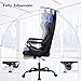 Office Chair Gaming Chair Desk Chair with Lumbar Support Adjustable Armrest Ergonomic Chair Swivel Rolling Executive Computer Chair for Adults Girl, Yellow