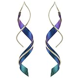 Brinley Co Niobium Spiral Gold-filled Earrings