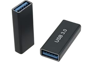 USB Female to Female Adapter,Super Speed USB 3.0 Coupler Extender Connection Converter Gender Changer Extender Converter for 