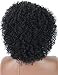 Kalyss Short Big Afro Kinky Curly Wigs for Women Premium Synthetic Hair Wigs with Hair Bangs 150% Density Bouncy and Full Natural Looking Hair Replacement Wig