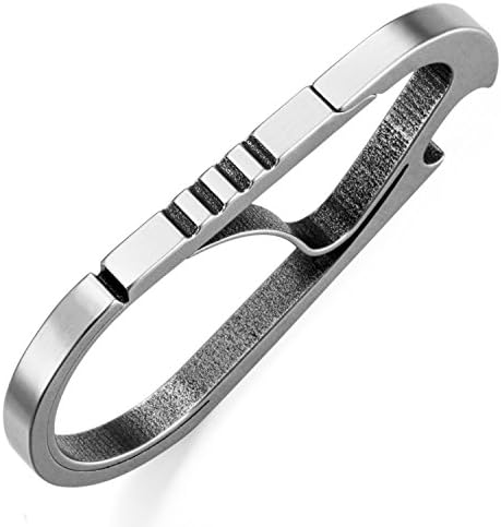 WINGOO Stainless Steel Key Chain with Bottle Opener EDC Outdoor Anti-lost Key Chain Climbing Carabiner Backpack Buckle