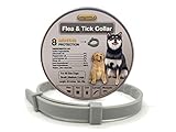 COSYWORLD Flea and Tick Collar for Dogs - 100% Natural Essential Oil Flea & Tick Prevention - Adjustable, Safe & Waterproof Flea Control Collar - 8 Months Protection