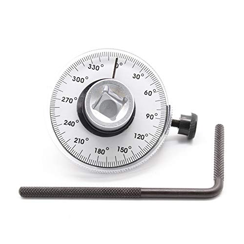 BSBMIEQM 1/2 Inch Torque Wrench Angle Gauge Tool,360° Adjustable 1/2