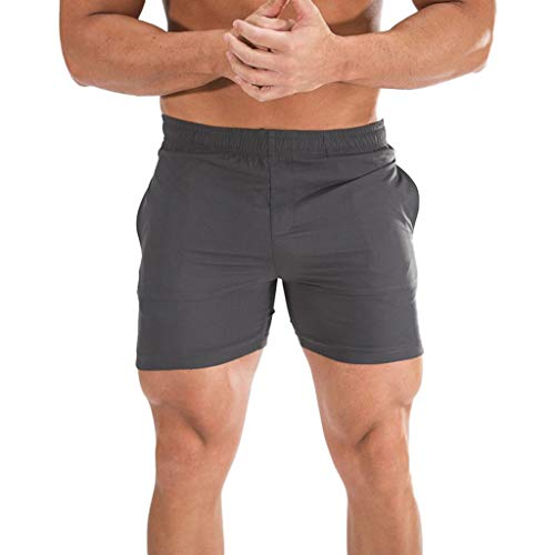 NUWFOR Men's Swimwear Running Surfing Sports Plus Size Beach Shorts Trunks Board Pants XXL Waist:30.7"