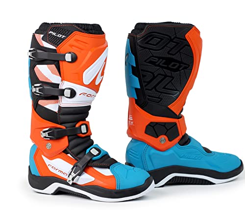 Forma PILOT homologado CE WHITE/naranja/AQUA T47