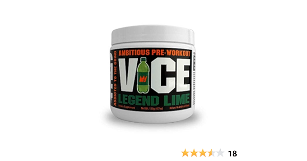 Amazon Com Gcode Vice Ambitious Pre Workout Clean Energy Intense Pumps Power Endurance 15 Servings Legend Lime Health Household