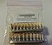 Connectors Pro D-Sub 2.0 mm Female Crimp Pins, 200/Pack - Gold Tin Plated DB Crimp Pin for DB9, DB15, DB25, DB37, DB50 Female Connectors