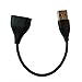ZSZCXD 2Pcs Black Replacement USB Charger Charging Cable Cord for Fitbit One Band Wireless Activity Bracelet(12cm)