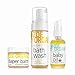 Zoe Organics - Baby Gift Set - Organic Balm, Oil and Bath Wash that Moisturizes, Protects and is Gentle on Baby’s Skin (Set of 3: Diaper Balm, Bath Wash, Baby Oil)