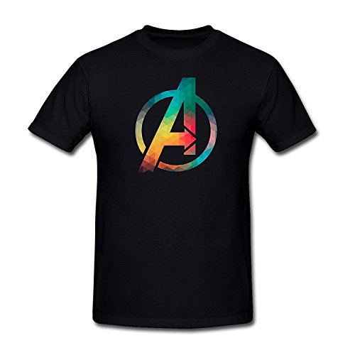 Drong Men's Avengers Classic A Logo T-Shirt S Black