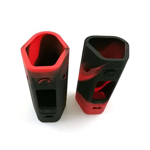Rayley Protective Silicone Sleeve Case for Wismec Reuleaux RX2/3 150W/200W Mod (2-pack) (Red Black)