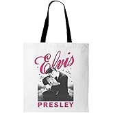 ELVIS PRESLEY ON STAGE TOTE BAG, WHITE