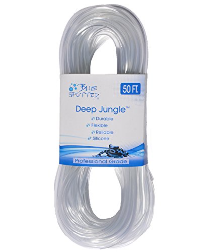 Professional Durable Clear Flexible Airline Tubing for Aquariums, Terrariums, and Hydroponics (50 Feet)