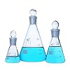 Glas Erlenmeyer fles met gemalen glas stop 50-1000ML borosilicaatglas conische fles voorkomen verdamping van objecten in…