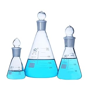 Glas Erlenmeyer fles met gemalen glas stop 50-1000ML borosilicaatglas conische fles voorkomen verdamping van objecten in…