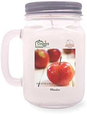 Country Jar MCINTOSH Apple Candle (Handled-Mason) 100% US Grown Soy Wax / 100 Burn Hours :::: March Sale!