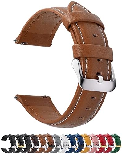 Fullmosa Watch Straps 24mm, Axus Series Leather Strap Replacement
