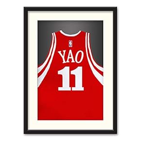 Athletes Jersey Theme Black Framed for Bedroom Livingroom