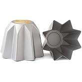DECORA Anodised Aluminium Pandoro Mould, Silver, 15 x 19 x 19 cm