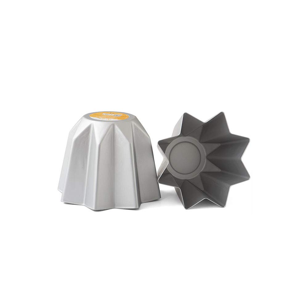 Decora 62687 Anodised Aluminium Pandoro Mould, Silver, 15 x 19 x 19 cm