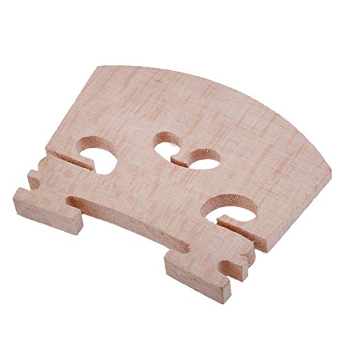 Lsgoodcare 10pcs Full Size 4/4 Violin Maple Bridge Violin Parts - Thumbnail 3