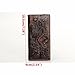 OB OURBAG Men's RFID BLOCKING Vintage Genuine Leather Bifold Wallet Checkbook, Dragon, Brown