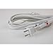 AXIS 45507 12-Feet 3-Outlet White Indoor Extension Cord