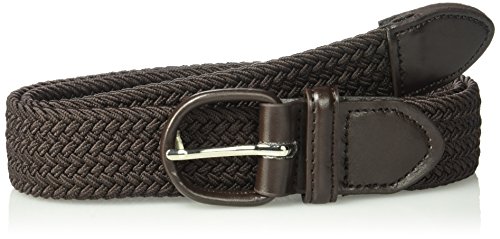 Eurosport brown braided elastic stretch belt size large