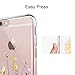 Unov Case Compaitble with iPhone 6s iPhone 6 Case Clear with Design Embossed Pattern Soft TPU Bumper Shock Absorption Slim Protective 4.7 inch (Flower Bouquet)