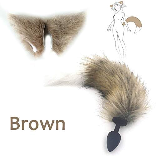 VGFYR BRA Silicone Plúg Fox Tail Bútˉţ Plúg and Lovely Ears Ἀ-n΄ Ἀ΄l Síx Sexxxrt Toy for Women and Ḏ'li\đó Vib˘ra˘ńt˘or