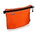 GOX Small Toiletry Bag for Men Bulk Cosmetic Bag Dopp Kit Carry On Zipper Pouch Organization Nylon Small Packing Sack Waterproof(Orange)